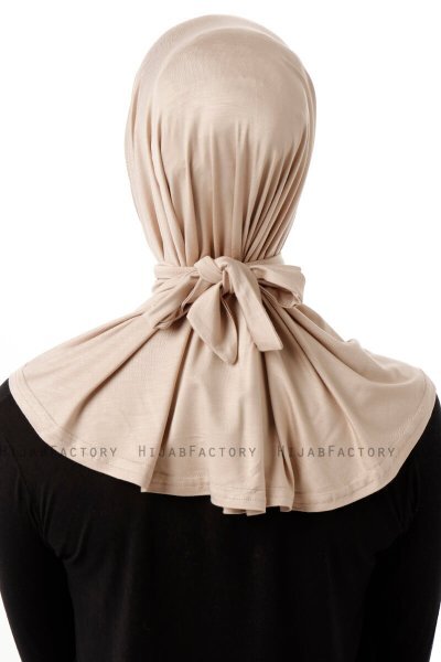 Sportif Plain - Light Taupe Practical Viskos Hijab