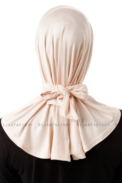 Sportif Plain - Beige Practical Viskos Hijab