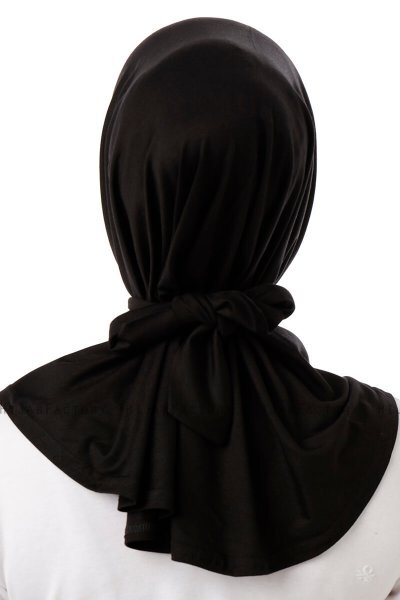 Sportif Cross - Black & Light Grey Practical Viskos Hijab