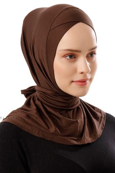 Sportif Cross - Brown Practical Viskos Hijab