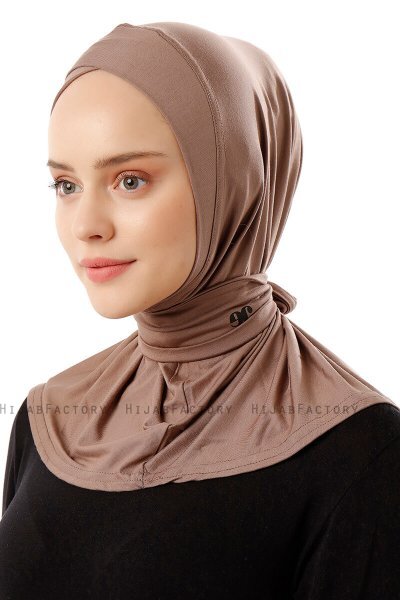 Sportif Cross - Dark Taupe Practical Viskos Hijab
