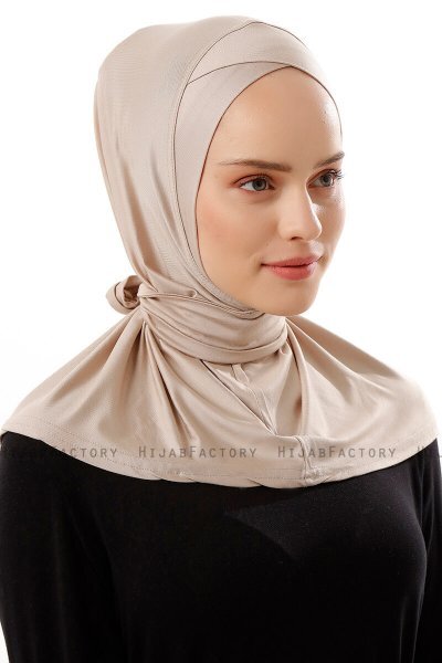 Sportif Cross - Light Taupe Practical Viskos Hijab