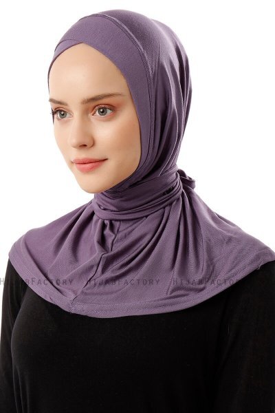 Sportif Cross - Dark Purple Practical Viskos Hijab