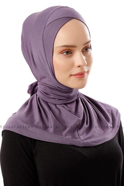 Sportif Cross - Dark Purple Practical Viskos Hijab
