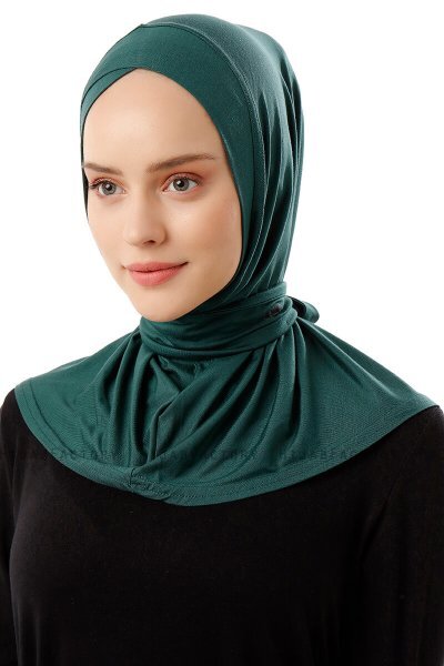 Sportif Cross - Dark Green Practical Viskos Hijab