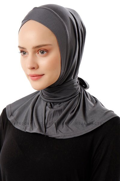 Sportif Cross - Dark Grey Practical Viskos Hijab