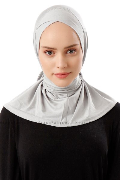 Sportif Cross - Light Grey Practical Viskos Hijab