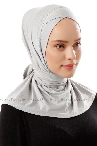 Sportif Cross - Light Grey Practical Viskos Hijab
