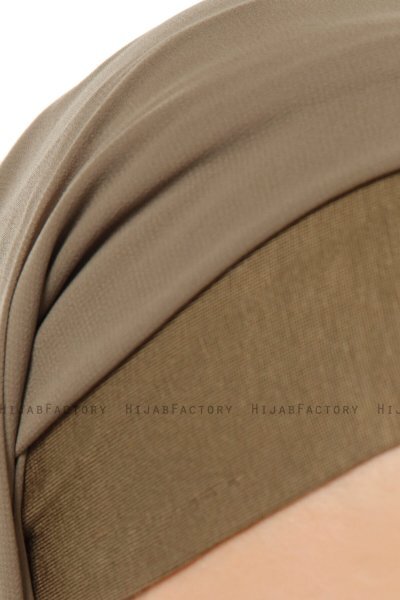 Alara Plain - Olive One Piece Chiffon Hijab