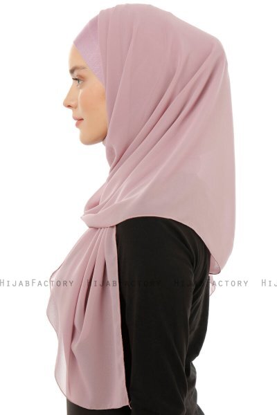 Alara Plain - Purple One Piece Chiffon Hijab