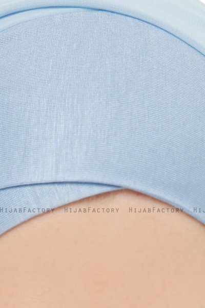 Alara Cross - Light Blue One Piece Chiffon Hijab