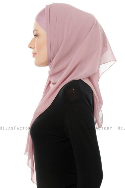 Alara Cross - Purple One Piece Chiffon Hijab