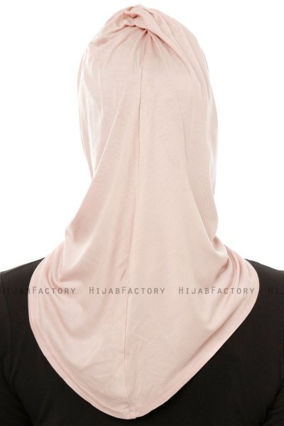 Isra Plain - Dusty Pink One-Piece Viskos Hijab