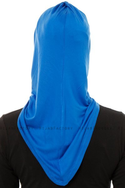 Isra Plain - Blue One-Piece Viskos Hijab