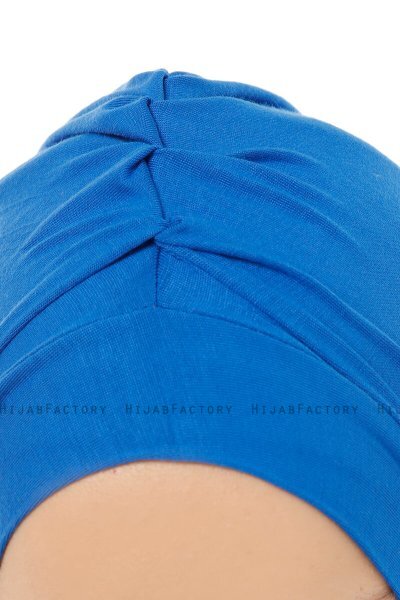 Isra Plain - Blue One-Piece Viskos Hijab