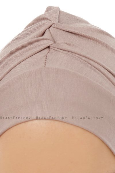 Isra Plain - Stone Grey One-Piece Viskos Hijab