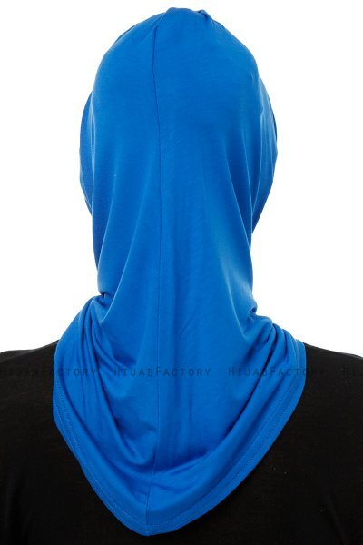 Isra Cross - Blue One-Piece Viskos Hijab