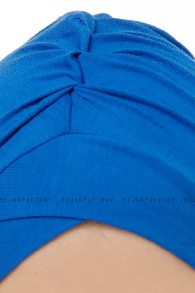 Isra Cross - Blue One-Piece Viskos Hijab