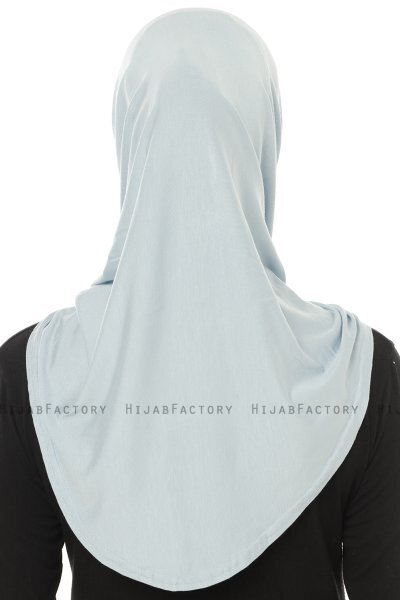 Hanfendy Plain Logo - Baby Blue One-Piece Hijab