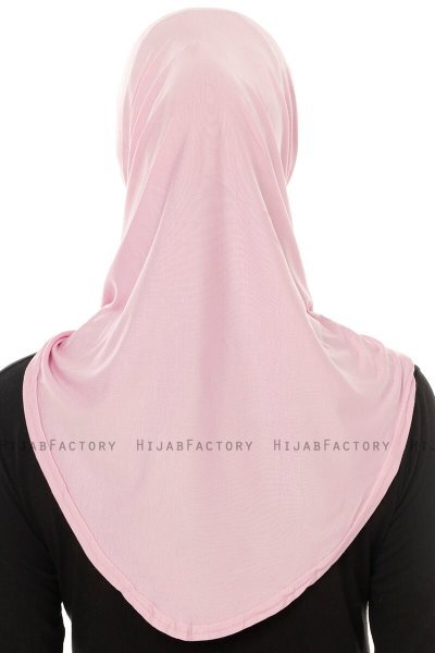 Hanfendy Plain Logo - Pink One-Piece Hijab