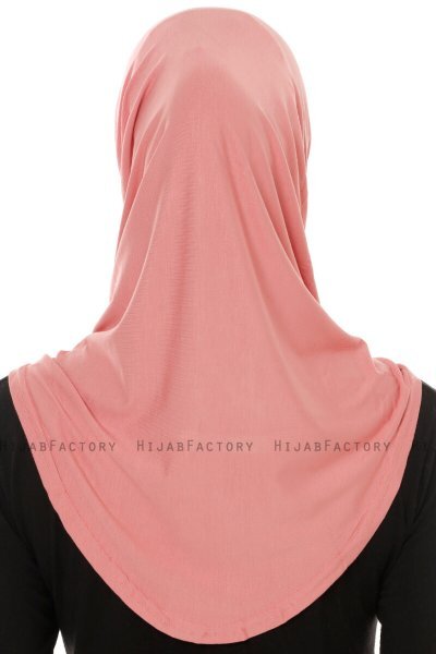Hanfendy Plain Logo - Dark Pink One-Piece Hijab
