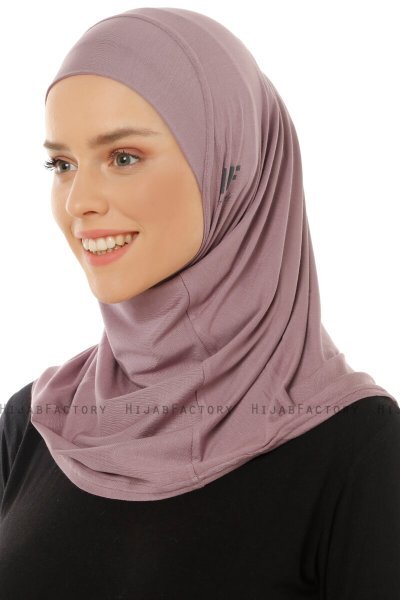 Hanfendy Plain Logo - Orient Blush One-Piece Hijab