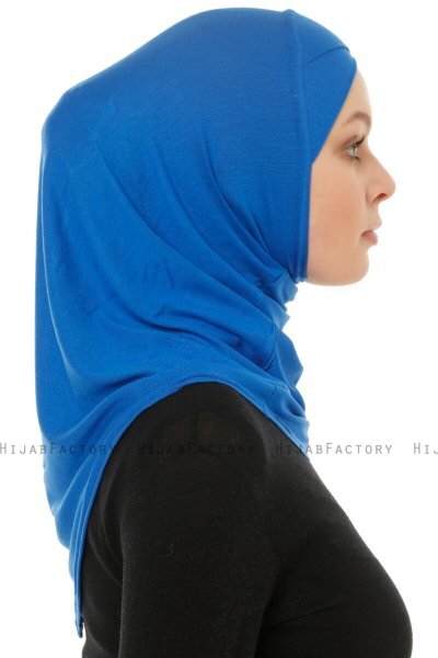 Hanfendy Cross Logo - Blue One-Piece Hijab