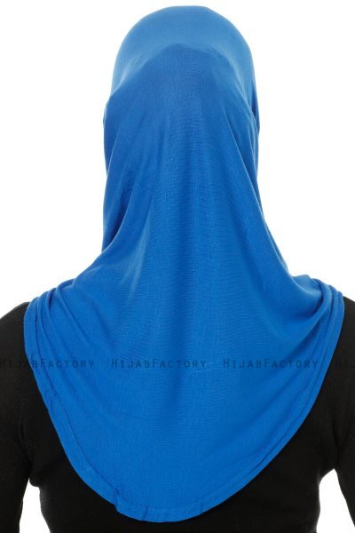 Hanfendy Cross Logo - Blue One-Piece Hijab
