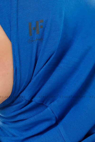 Hanfendy Cross Logo - Blue One-Piece Hijab