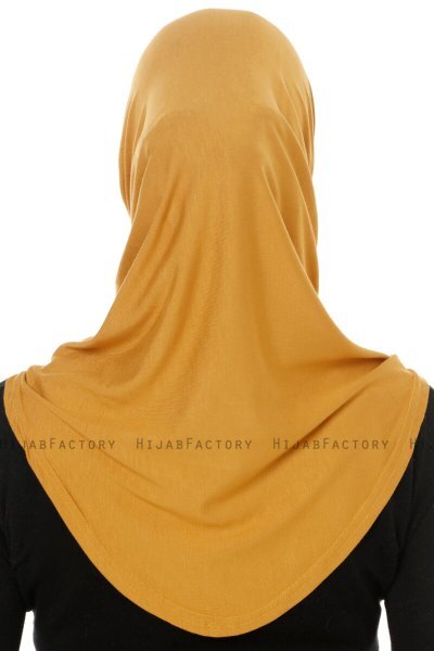 Hanfendy Cross Logo - Mustard One-Piece Hijab
