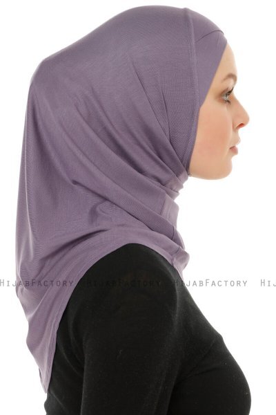 Hanfendy Cross Logo - Dark Purple One-Piece Hijab