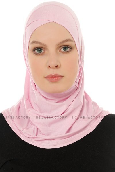 Hanfendy Cross Logo - Pink One-Piece Hijab