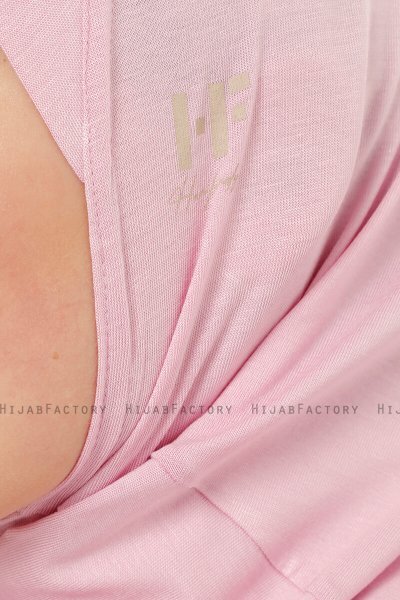 Hanfendy Cross Logo - Pink One-Piece Hijab