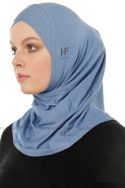 Hanfendy Cross Logo - Indigo One-Piece Hijab