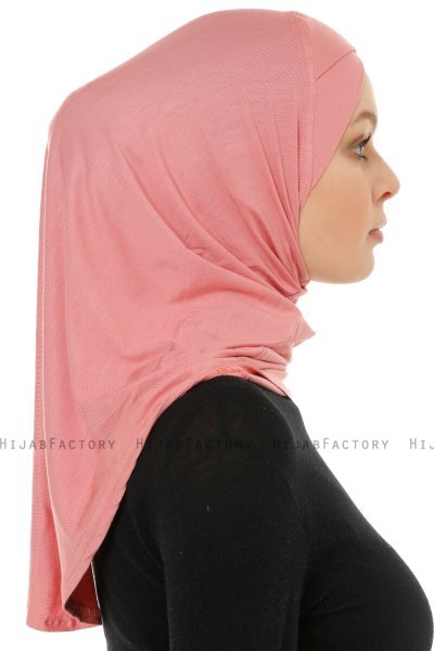 Hanfendy Cross Logo - Dark Pink One-Piece Hijab