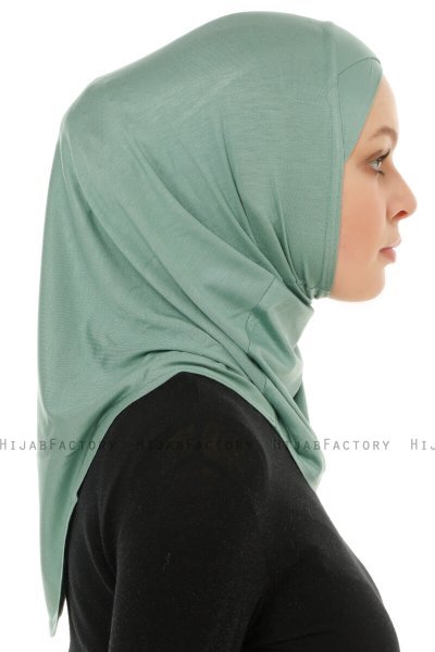 Hanfendy Cross Logo - Green One-Piece Hijab