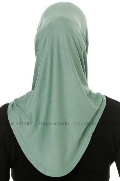 Hanfendy Cross Logo - Green One-Piece Hijab