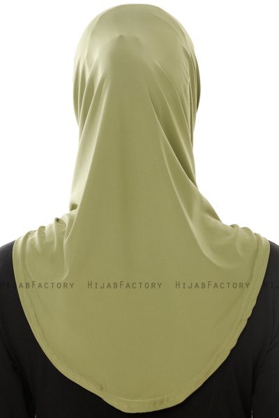 Micro Plain - Olive One-Piece Hijab