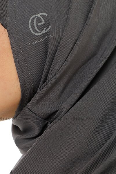 Micro Plain - Anthracite One-Piece Hijab