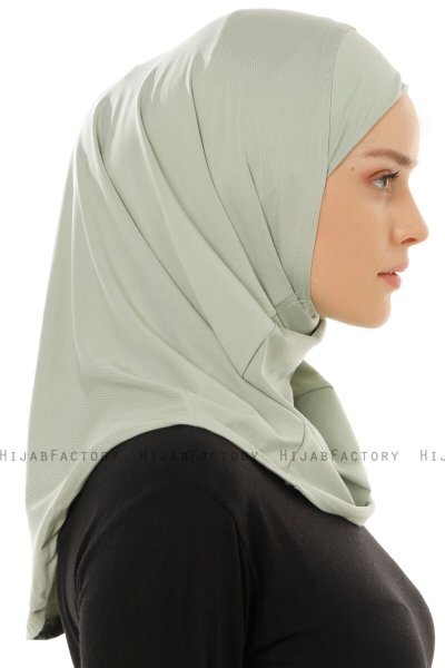 Micro Plain - Green One-Piece Hijab
