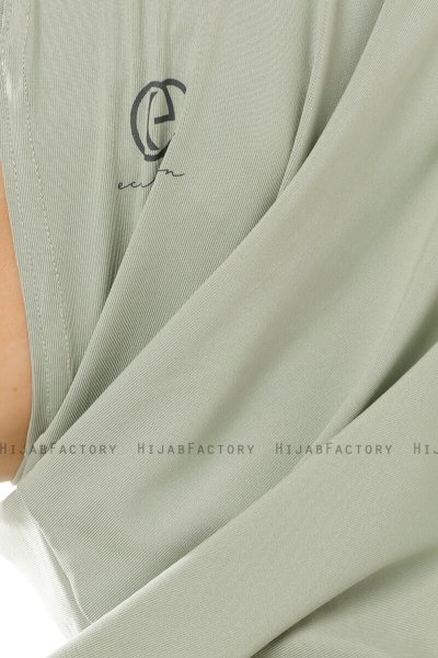 Micro Plain - Green One-Piece Hijab