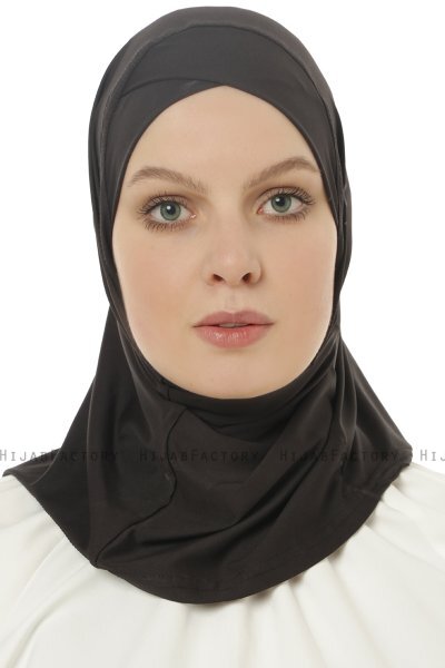 Micro Cross - Black One-Piece Hijab