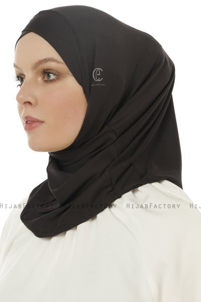 Micro Cross - Black One-Piece Hijab