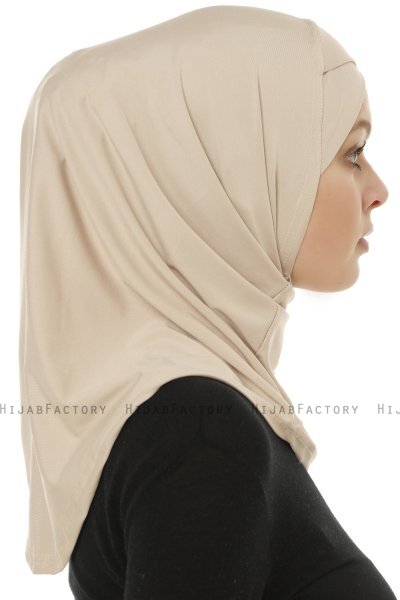 Micro Cross - Light Taupe One-Piece Hijab
