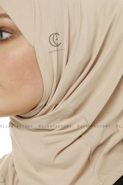 Micro Cross - Light Taupe One-Piece Hijab