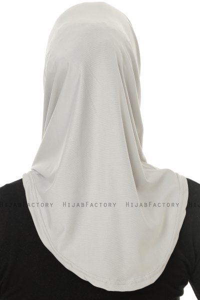Micro Cross - Light Grey One-Piece Hijab