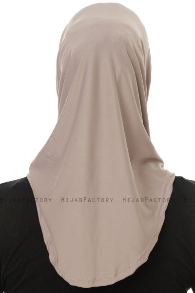 Micro Cross - Stone Grey One-Piece Hijab