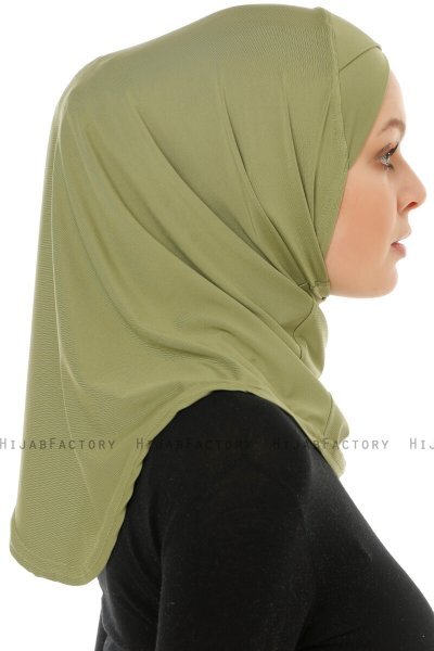 Micro Cross - Olive One-Piece Hijab