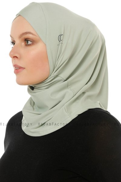 Micro Cross - Green One-Piece Hijab
