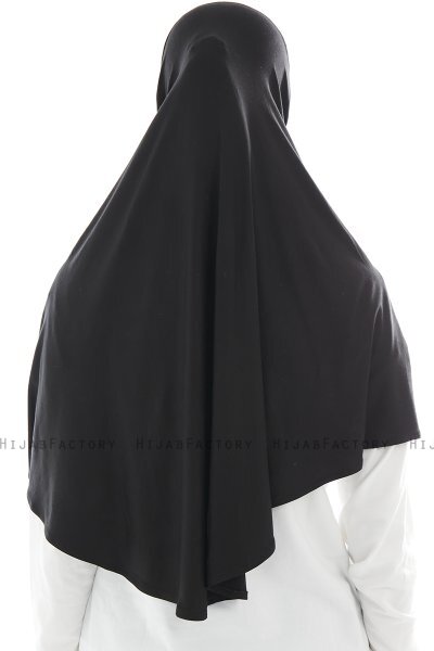 Ajda - Black Zipper Hijab